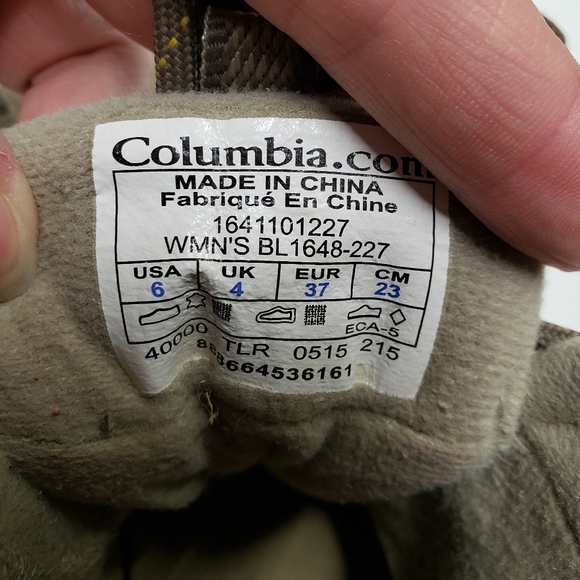 Columbia techlite mid hiking boots, brown leather size 6 women's BL1648-227 - Picture 3 of 11